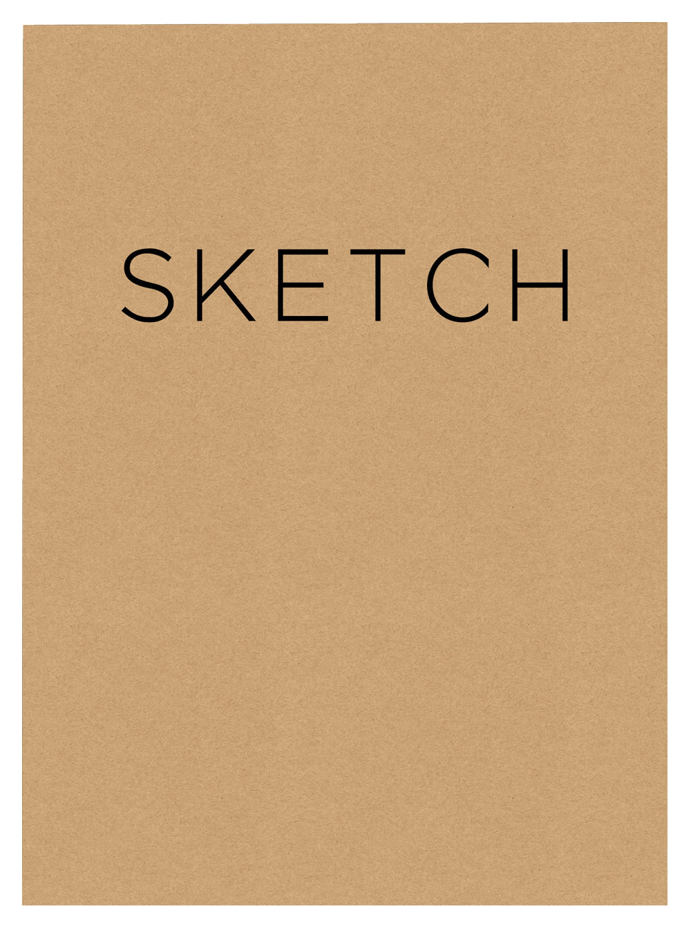 Blank Sketchbook 8x 11.41 Black- Piccadilly