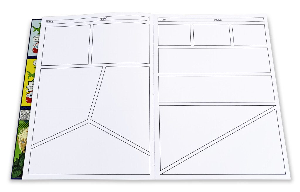 Comic Sketchbook lay flat design, ready for action!