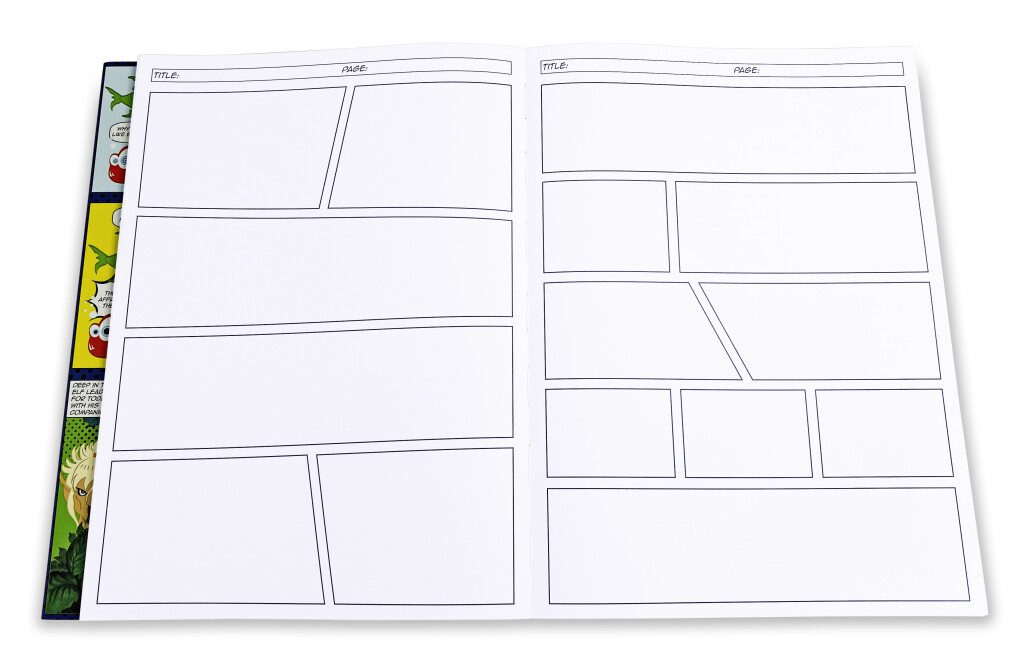 Comic Sketchbook lay flat design, ready for action!