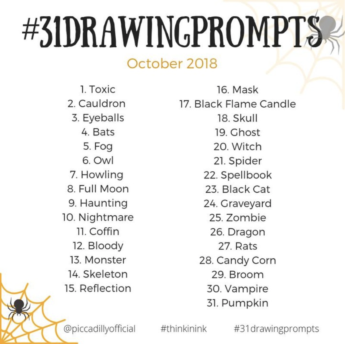 300 Drawing Prompts List / Anyone can submit a drawing prompt