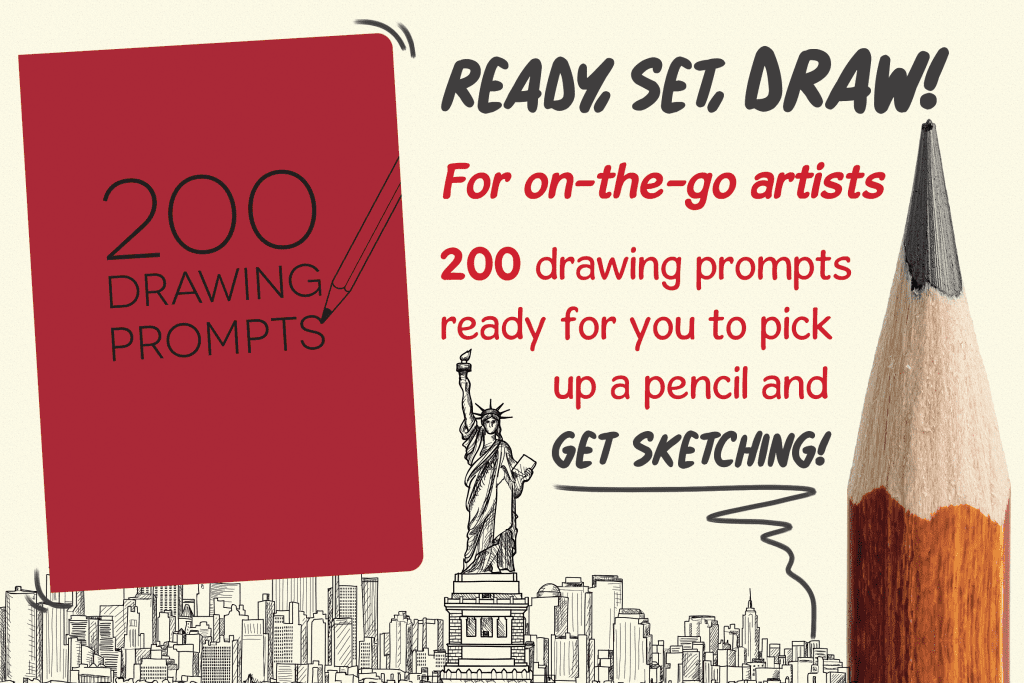 200 Drawing Prompts Graphic