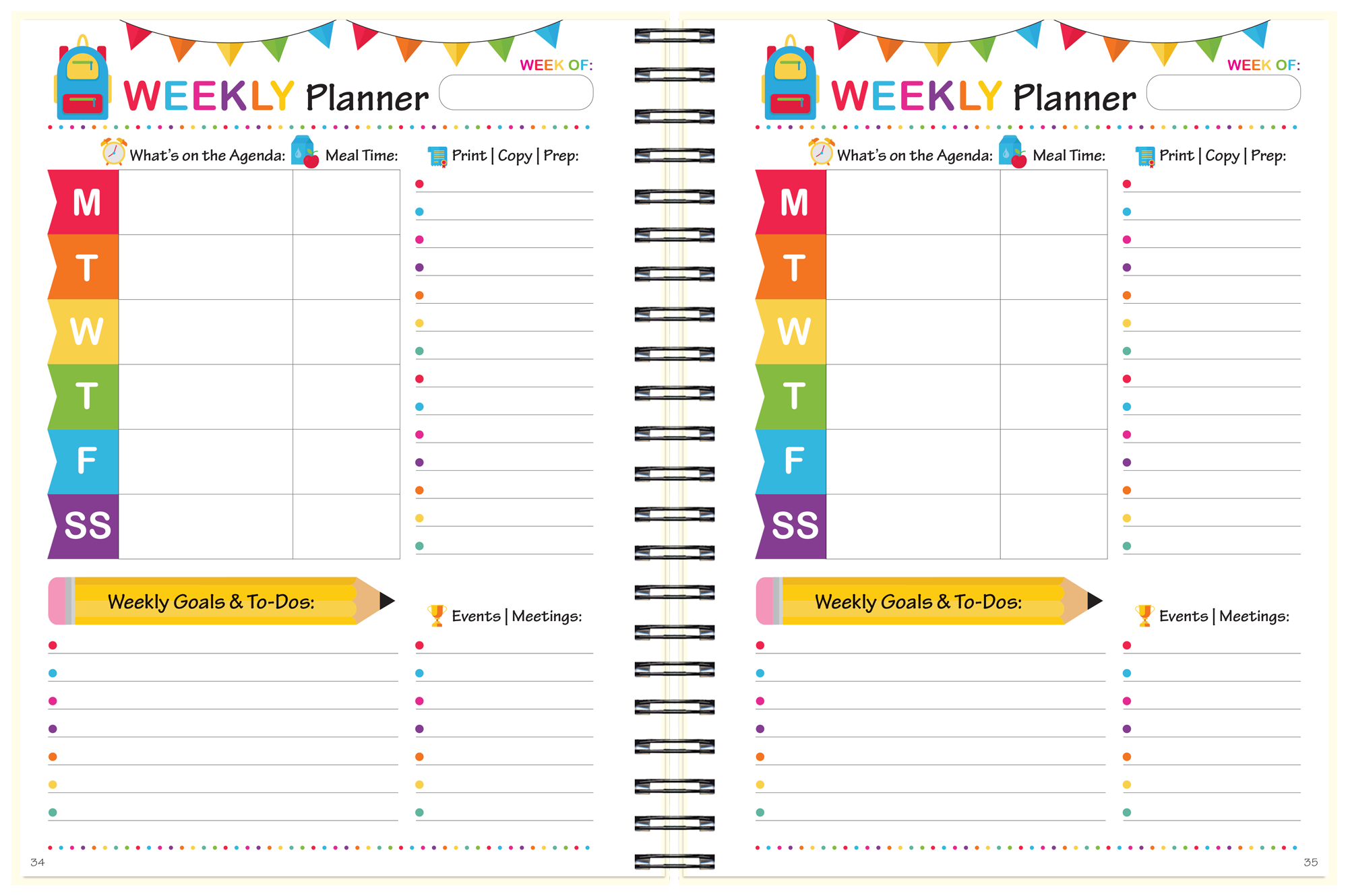 Printable Student Planner Weekly